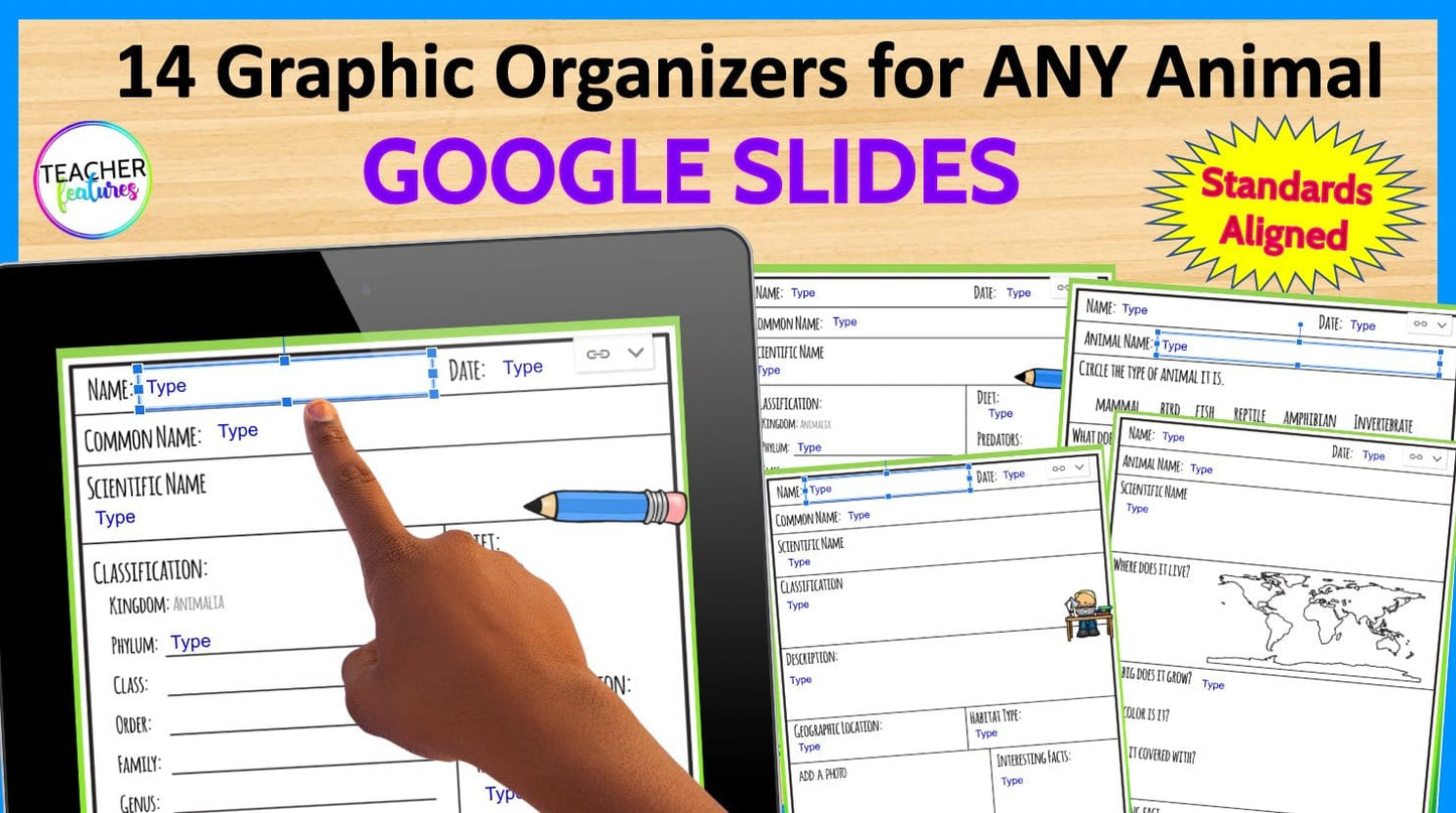ANIMAL REPORTS Research Writing Project Google Slides Digital Download Teacher Features