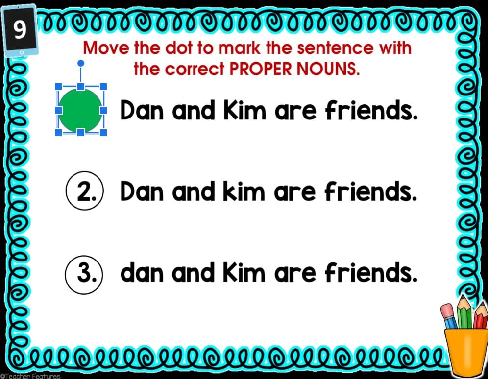 CAPITALIZING PROPER NOUNS 2nd Grade Grammar GOOGLE SLIDES Digital Download Teacher Features
