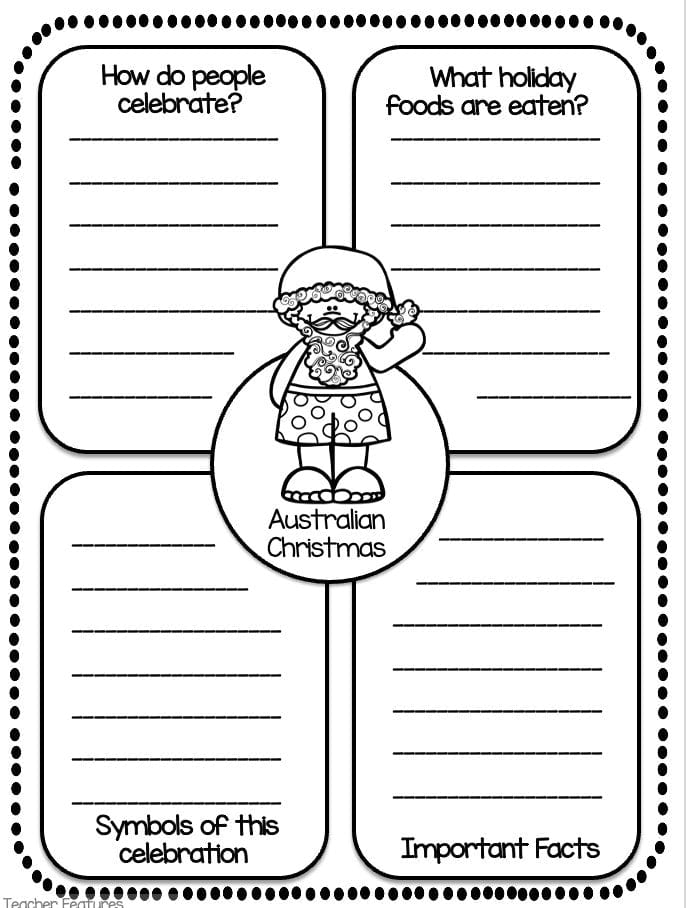 CHRISTMAS & HOLIDAYS AROUND THE WORLD December Writing Research Report Digital Download Teacher Features