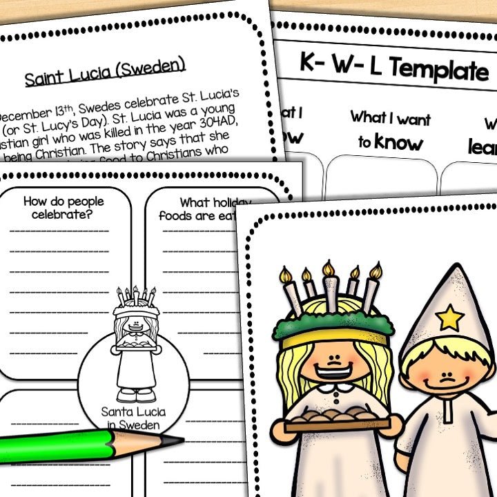 CHRISTMAS & HOLIDAYS AROUND THE WORLD December Writing Research Report - Teacher Features