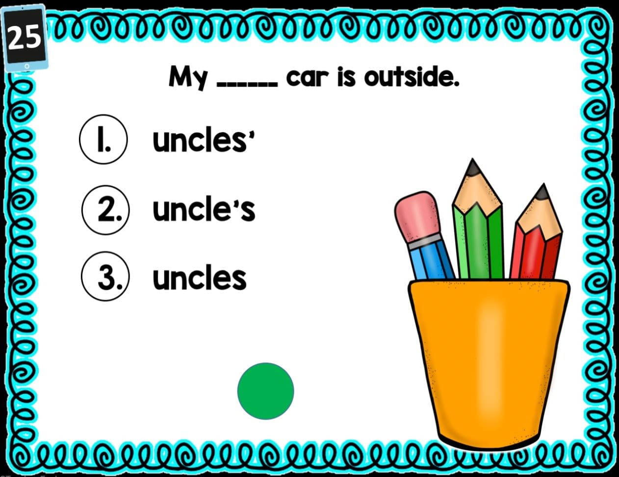 CONTRACTIONS & POSSESSIVES 2nd Grade Grammar GOOGLE SLIDES Digital Download Teacher Features