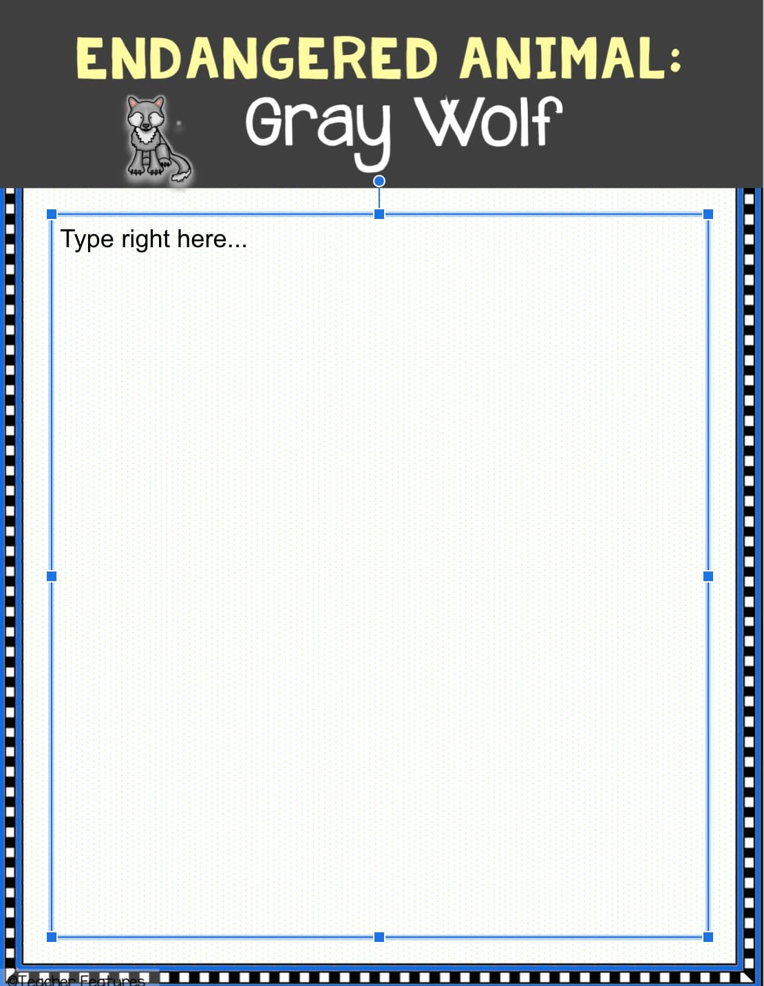 Google Slides ENDANGERED ANIMAL REPORTS Research Writing Project Digital Download Teacher Features