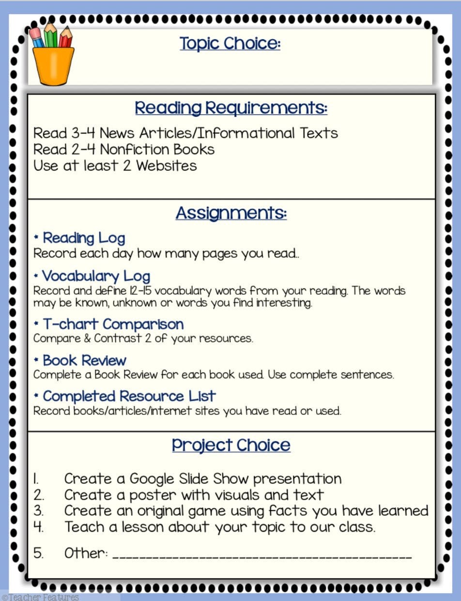 HOW TO WRITE ON ANY TOPIC Research Writing Project GOOGLE SLIDES Digital Download Teacher Features