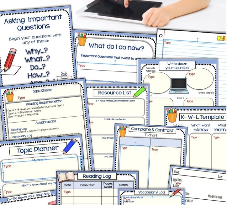 HOW TO WRITE ON ANY TOPIC Research Writing Project GOOGLE SLIDES Digital Download Teacher Features