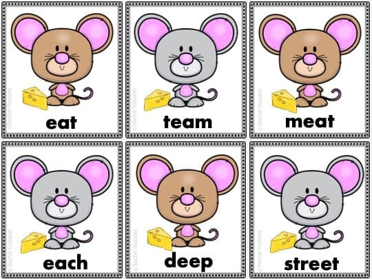 PHONICS GAME LONG VOWELS DIPHTHONGS VOWEL TEAMS Mouse & Cheese Digital Download Teacher Features