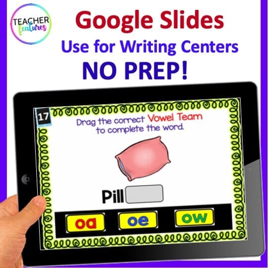 PHONICS REVIEW 2ND GRADE LONG VOWEL TEAMS Google Slides Bundle Digital Download Teacher Features
