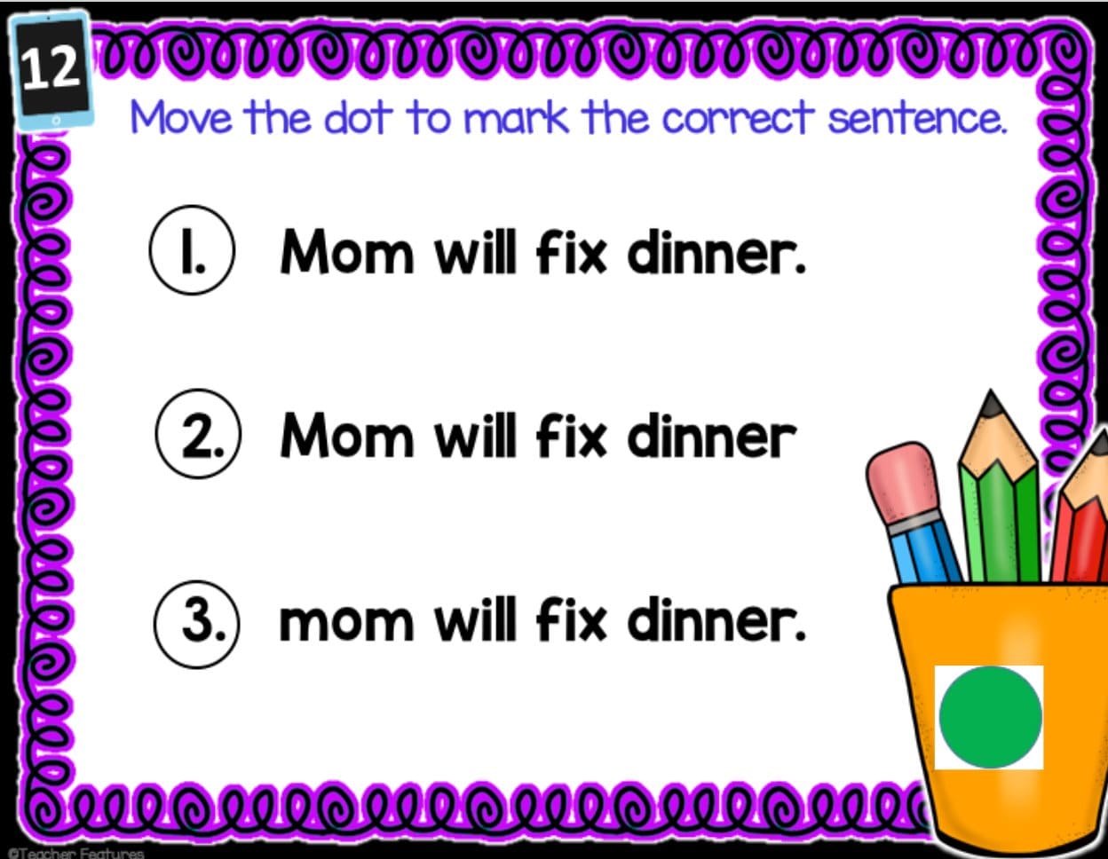 PROOFREADING SENTENCES PRACTICE Google Slides VOLUME 1 Digital Download Teacher Features