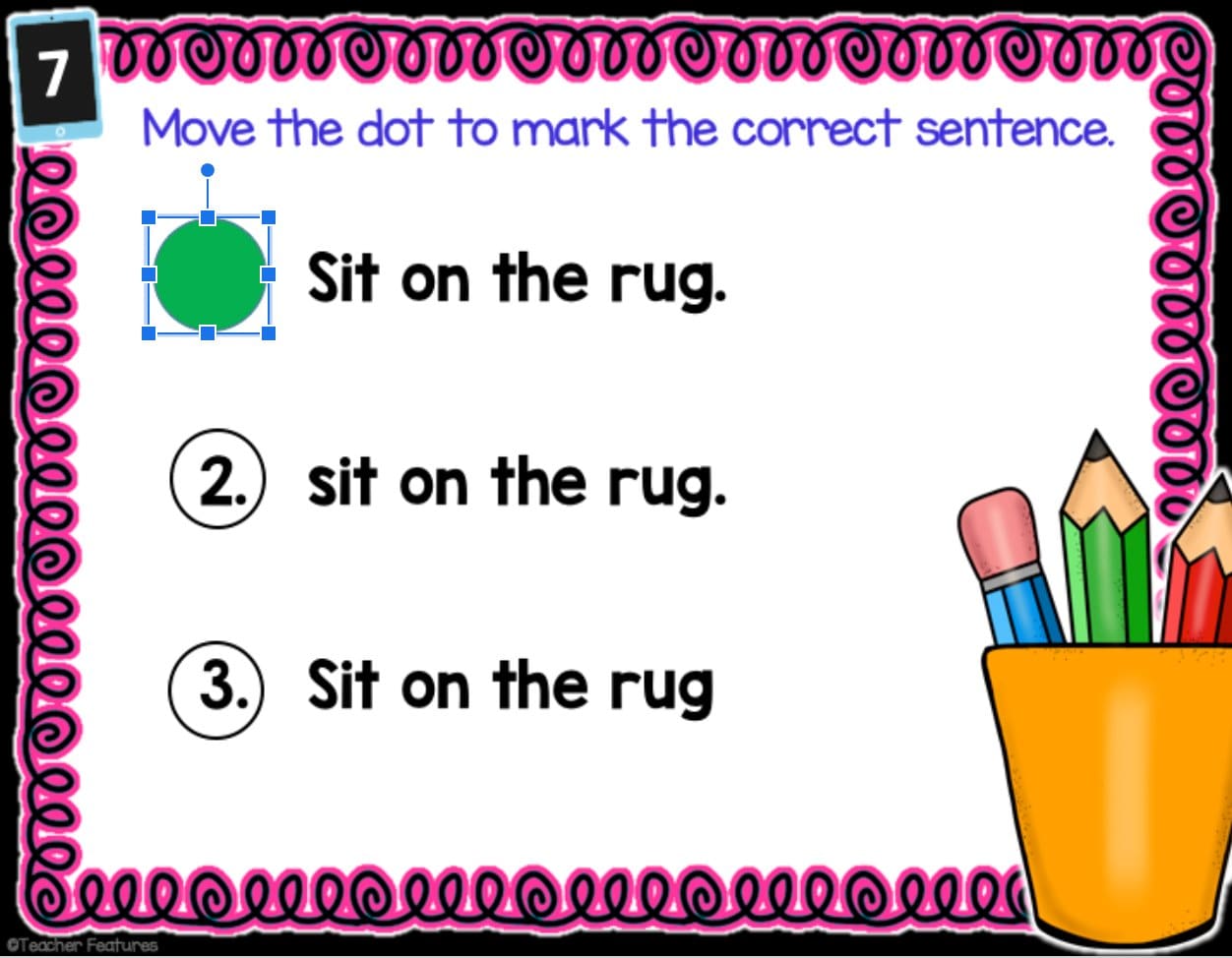 PROOFREADING SENTENCES PRACTICE Google Slides VOLUME 1 Digital Download Teacher Features