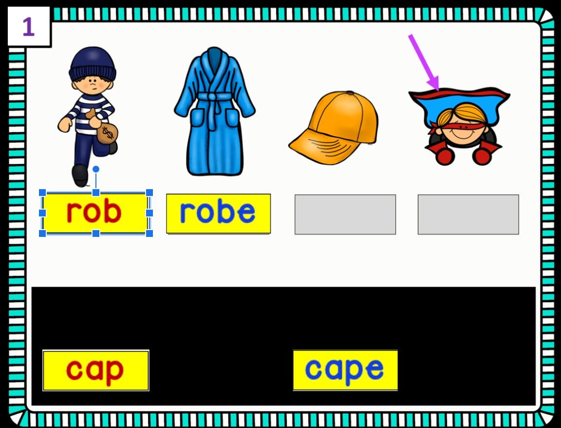 SILENT E & CVCe WORD SORT Google Slides Digital Download Teacher Features