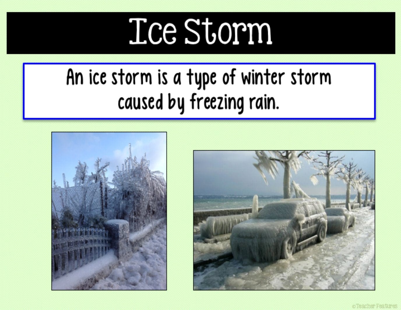TYPES OF WEATHER & VOCABULARY Google Slides Digital Download Teacher Features