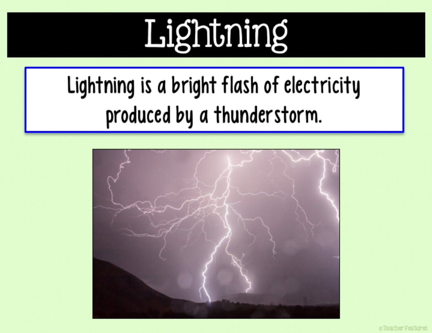 TYPES OF WEATHER & VOCABULARY Google Slides Digital Download Teacher Features