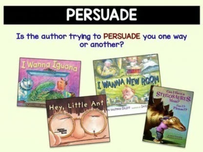 Authors Purpose Reading Passages Persuade Inform Entertain Activities Grade 2-3