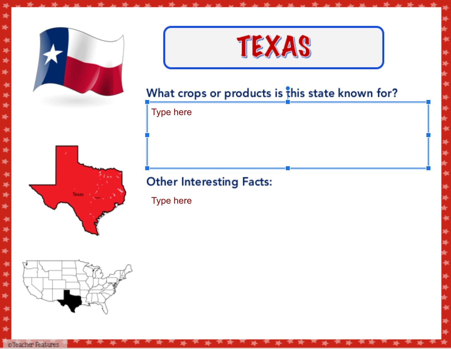 50 STATES & CAPITALS Research Writing Project & Graphic Organizers GOOGLE SLIDES Digital Download Teacher Features