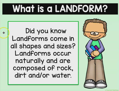 LANDFORMS and BODIES OF WATER Google Slides