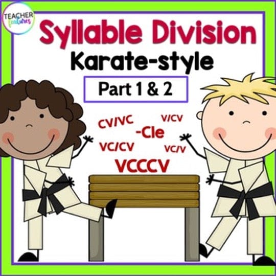 6 Syllable Types Project Examples 6 SYLLABLES TYPES Games & Activities SYLLABLE DIVISION Bundle