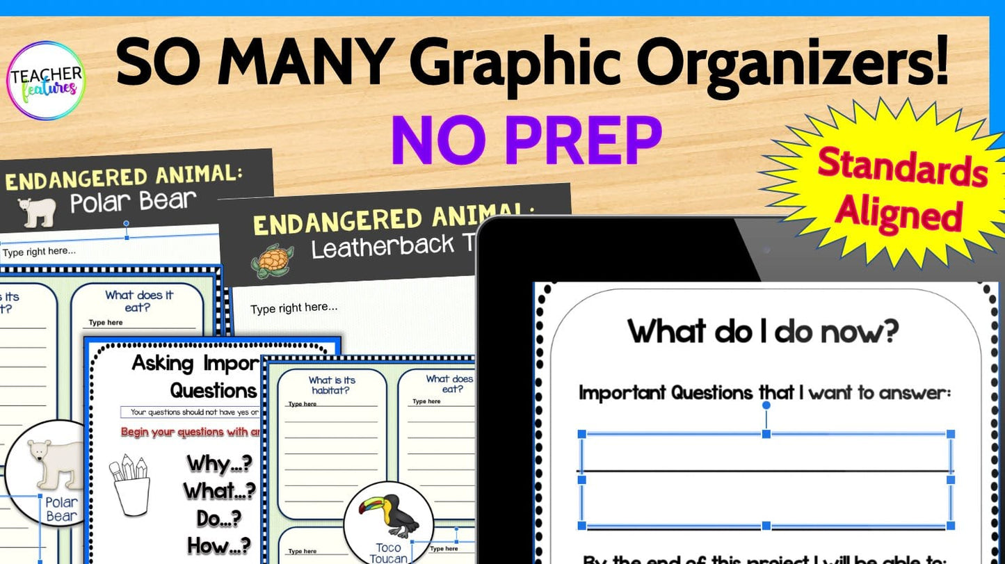 ANIMAL REPORTS Research Writing Project Google Slides Digital Download Teacher Features