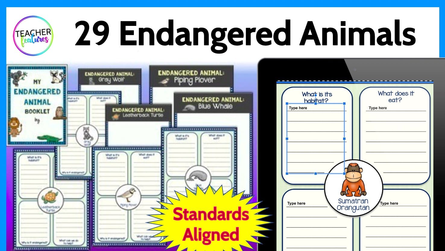 ANIMAL REPORTS Research Writing Project Google Slides Digital Download Teacher Features