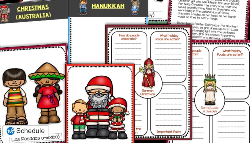 CHRISTMAS & HOLIDAYS AROUND THE WORLD December Writing Research Report GOOGLE SLIDES Digital Download Teacher Features