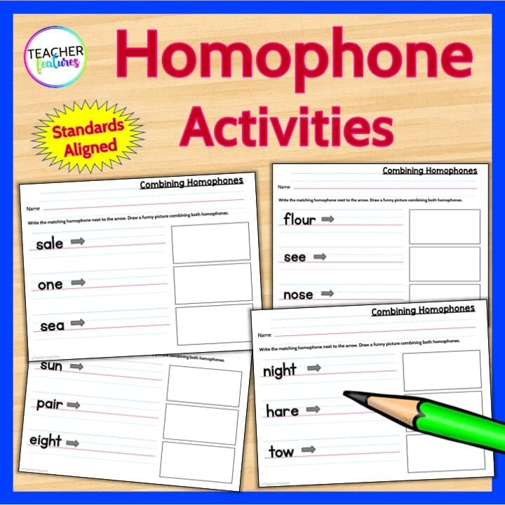 HOMOPHONES ACTIVITIES Center Games Word Sorts Sentence Writing homophones-activities-center-games-word-sorts-sentence-writing