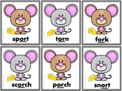 PHONICS GAME BOSSY R CONTROLLED VOWELS Mouse & Cheese Digital Download Teacher Features