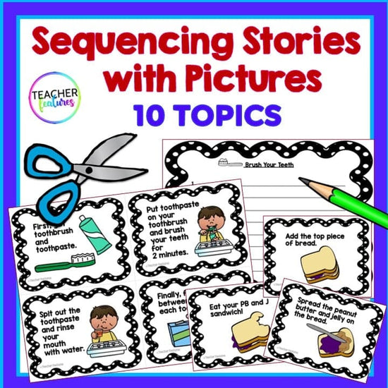 SEQUENCING STORIES & EVENTS WITH PICTURE CARDS 1st & 2nd Grade STORY R