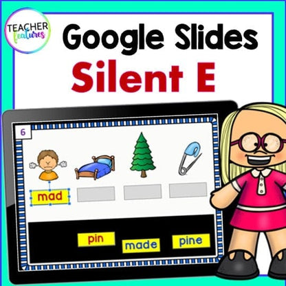 SILENT E & CVCe WORD SORT Google Slides Digital Download Teacher Features
