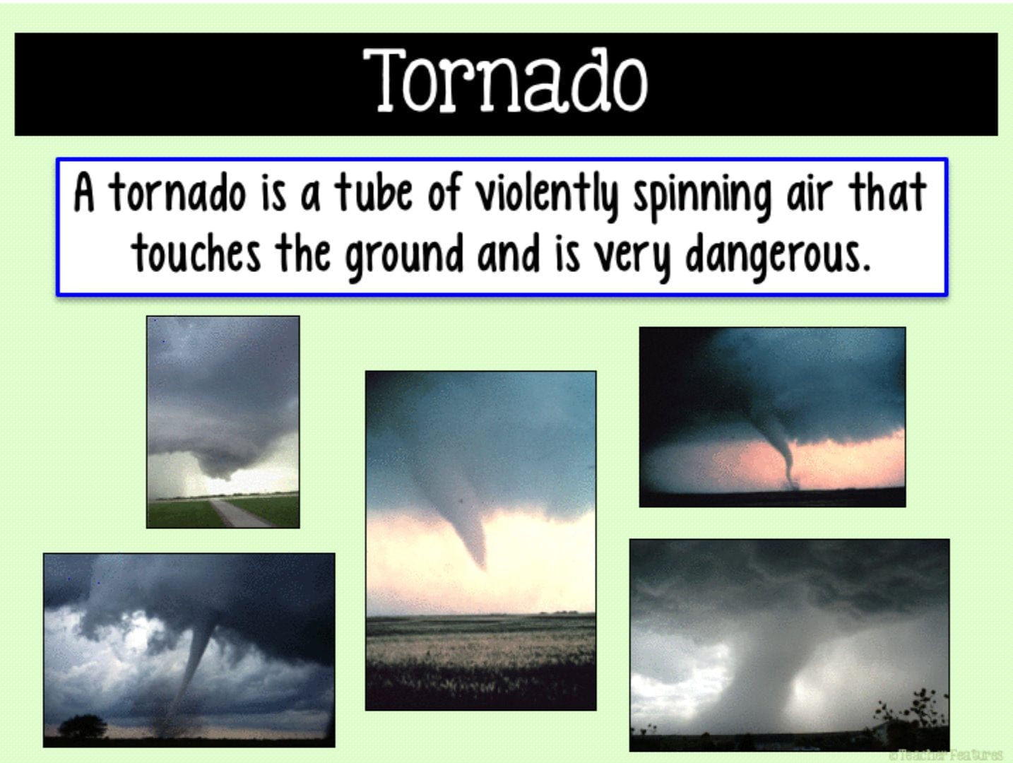 TYPES OF WEATHER & VOCABULARY Google Slides Digital Download Teacher Features