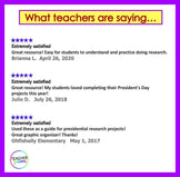 US Presidents Day- Biography Report Template Research Project & Readin